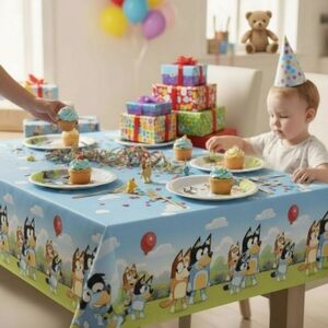 Bluey Tablecover with Cartoon Design 54"×84" NWT